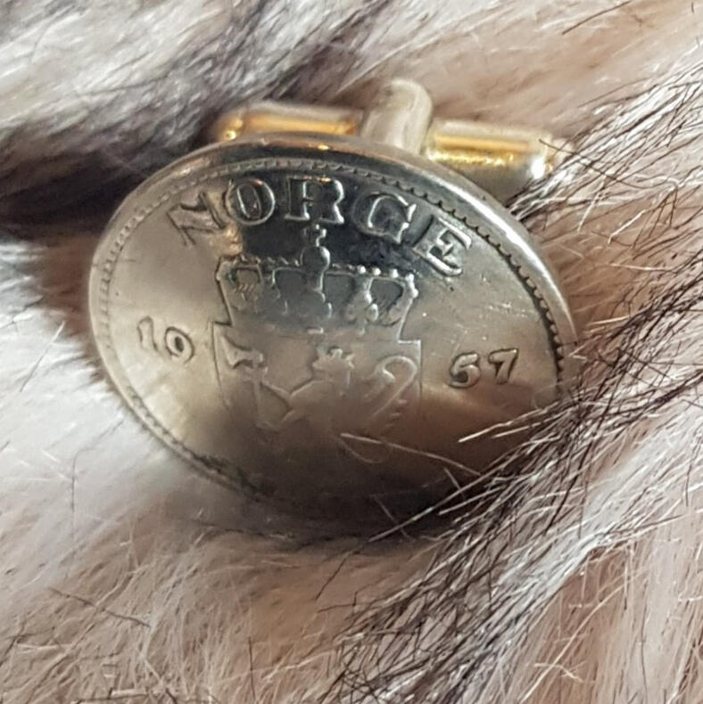 Cufflinks Norwegian Coin 550.- NOK